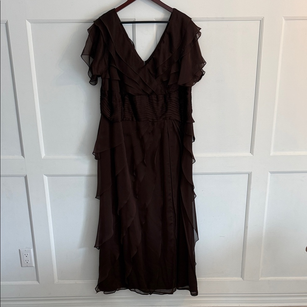 Elegant Brown Evening Dress